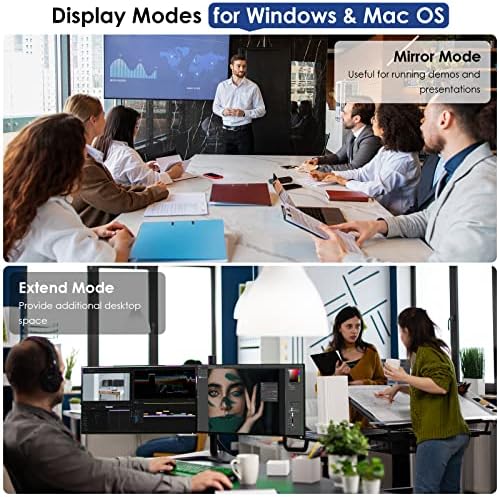 WAVLINK USB Laptop Docking Station Dual Monitors, DisplayLink Laptop Dock for M1-M5 Mac/MacBook Neo, Windows, ChromeOS(HDMI & HDMI/DVI, 6xUSB Ports, LAN, Audio) - Image 4