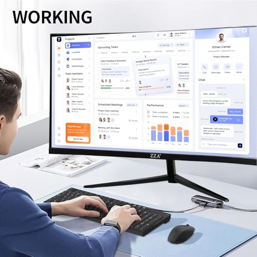 ZZA 32" 4K Gaming Monitor - UHD（3840 * 2160） 60Hz Computer Monitor, Immersive Gaming Experience with Refresh Rate, VA Panel, Adptsync Premium | HDR10 | 100% sRGB | 3840x2160 - Image 5