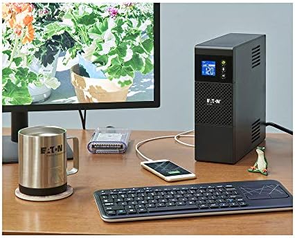 Eaton 5S700LCD UPS Battery Backup & Surge Protector, 700VA / 420W, AVR, LCD Display, Line Interactive - Image 3