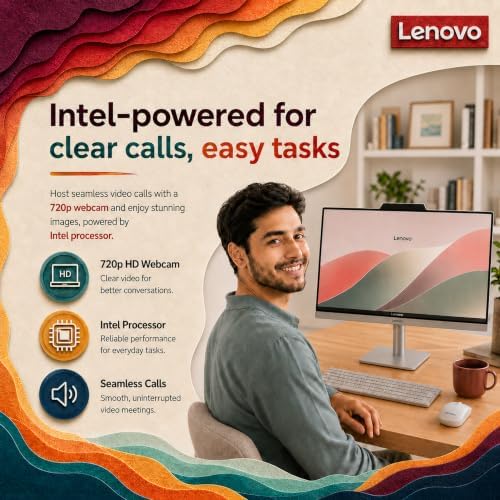 Lenovo 24" IdeaCentre All-in-One Desktop, 16GB RAM, 1TB Storage - Image 2