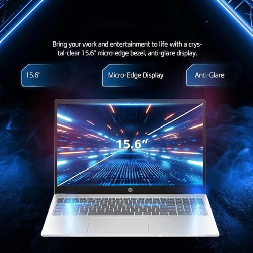 HP New 15.6 inch Laptop Computer, 2025/2026 Edition, Intel High-Performance 4 cores N100 CPU, 16GB RAM, 512GB SSD, Long Battery Life, Ultra-Quiet Design, Windows 11 Pro with Microsoft Office - Image 3