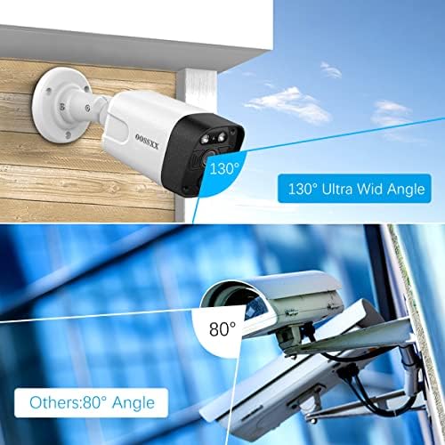 OOSSXX 4K POE Wired Home Security Camera System, 8 Wired 4K Bullet Cameras - Image 4