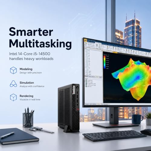 Lenovo ThinkStation P3 Tiny Workstation Desktop, Intel i5-14500 vPro (> Ultra 7 155U), IST Customized 16GB/32GB/64GB RAM, 512GB/1TB/2TB, Support 8K Display, > ThinkCentre M70q M75q M90q, Win 11 Pro - Image 2