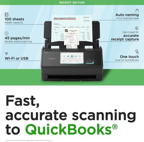 ScanSnap iX2500 Receipt Edition Wireless or USB High-Speed Scanner, Black - Image 2