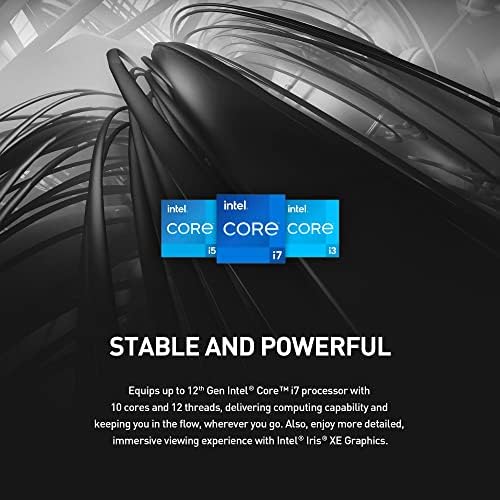 msi Cubi 5 Mini PC: Intel Core i5-1235U, 8GB DDR4 (1x8GB) 2666MHz, 512GB SSD, WiFi 6E, BT 5.2, Thunderbolt Type-C, Dual Display, Energy Efficient, Black, Windows 11Pro: 12M-028US - Image 3