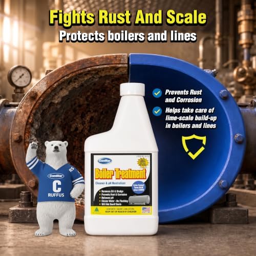 Boiler Treatment 1 qt Water Cleaner & pH Neutralizer Inhibits Rust - Image 3