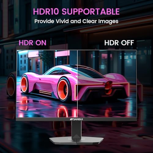 SANSUI 24" 1ms 200Hz Gaming Monitor, 24 Inch PC Monitor FHD 1080P, FreeSync - Image 5