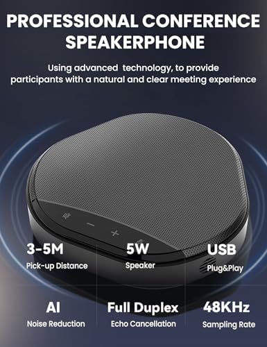 Conference Speaker and Microphone for Home Office and Meeting Room - Image 2