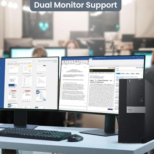Dell Tower Desktop PC – Intel Core i7-7700 7th Gen Processor – 8GB DDR4 RAM – 256GB SSD – Keyboard & Mouse – Built-in Wi-Fi – Office, Home, Business Desktop Computer Windows 11 Pro (Renewed) - Image 4
