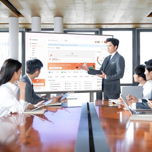 COOLHOOD 75" Smart Board, 4K UHD Touchscreen Interactive Digital Whiteboard Display, Electronic All-in-One Computer for Classroom Office Home Business w/Open App Ecosystem (Board & Wall Mount Only) - Image 4