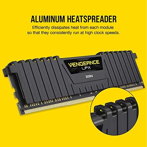 Corsair Vengeance LPX DDR4 RAM 16GB (2x8GB) 3200MHz CL16-18-18-36 1.35V Intel AMD Desktop Computer Memory - Black (CMK16GX4M2B3200C16) - Image 4