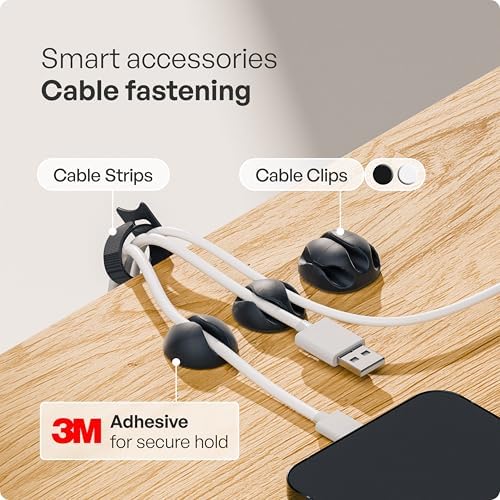 PAMO Cable Management Under Desk, Set of 3 - Grey/Silver - Image 5