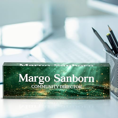 Custom Acrylic Name Plate for Office & Desk - Personalized for Women & Men, Perfect Office Gift - Image 2