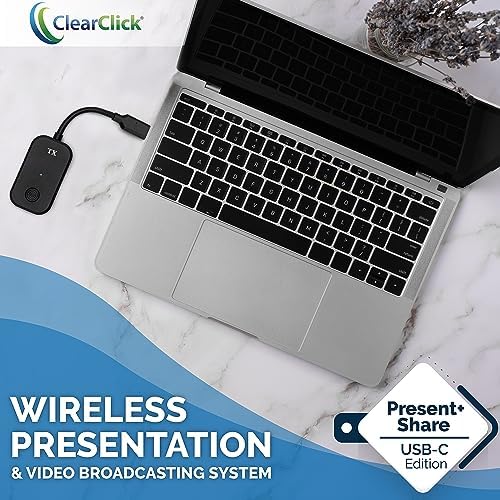 ClearClick Present+Share (USB-C Edition) - Wireless Presentation & Video Broadcasting System for Laptops & Smartphones (2 USB-C Transmitters, 1 HDMI Receiver) - Image 2