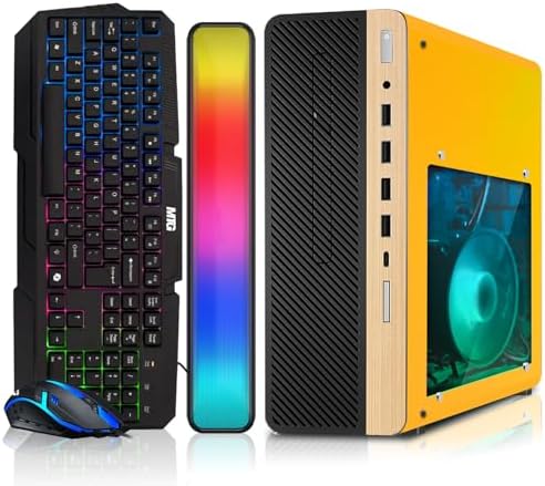 HP Half Light Desktop PC Lambo AMD Ryzen 3 Pro, 16GB RAM, 512GB SSD Win 11 by Amazon+Renewed