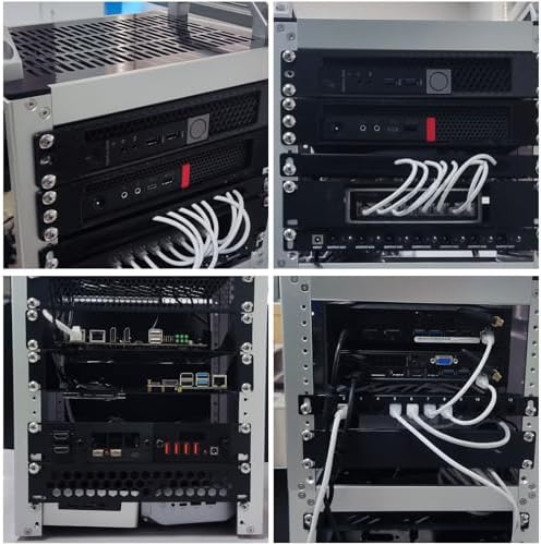 GeeekPi 12U Network Rack, 10 inch Mini Server Rack for Network, Servers, Audio, and Video Equipment, DeskPi RackMate T2 Rackmount, 10.23 inch Depth - Image 6