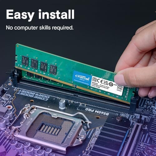 Crucial 16GB DDR4 RAM, 3200MHz (PC4-25600) CL22 Desktop Memory, UDIMM 288-Pin, Downclockable to 2933/2666MHz, Compatible with Intel and AMD Ryzen - CT16G4DFRA32A - Image 5
