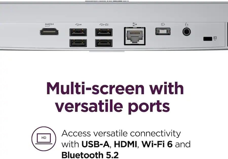 Lenovo 24" All-in-One Desktop | Ultra-Fast Intel Quad-Core CPU | 16GB RAM | 128GB SSD | Full HD Display | Wi-Fi 6 | Bluetooth | HDMI Out | USB & Ethernet Ports | Windows 11 | Wireless Keyboard & Mouse - Image 7