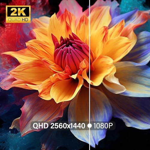 InnoView 23.8" Dual Portable Monitor 180Hz 2560 x 1440P 2K 100% sRGB - Foldable & Stackable Design with 315° Screen Adjustment & 180° Stand | USB-C/HDMI, Dual Monitor for Laptop, Mac, Windows - Image 3