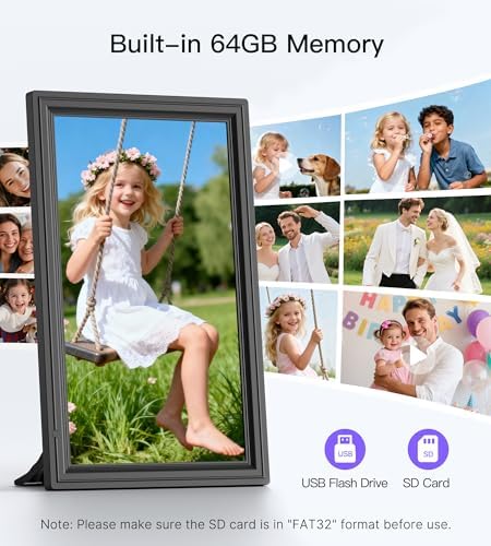 Uhale 15.6" Digital Picture Frame Large WiFi 64GB Electronic Photo Frames - Image 3