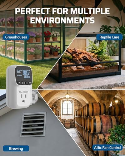 DEWENWILS Smart Temperature Controller, 15A Smart Thermostat with Memory - Image 6