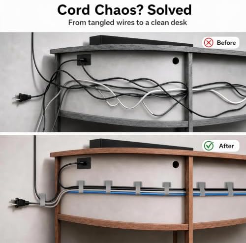 100 Pcs Cable Management Under Desk, Cable Ties, Cord Organizer Straps - Image 2
