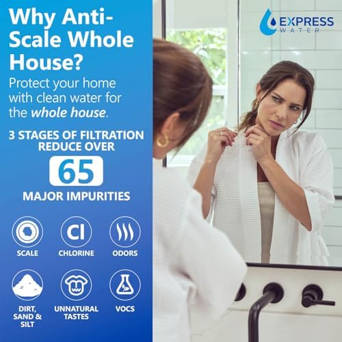 Express Water Whole House Water Filter System, Anti-Scale, 3-Stage - Image 3