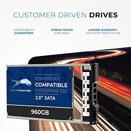 Water Panther 960GB SATA 6Gb/s 2.5" SSD for Dell PowerEdge Servers | Enterprise Drive in 13G Tray Compatible with 0YDHYX 0X31G3 R630 R730 R730xd R430 R530 R930 T430 T630(Renewed) - Image 3