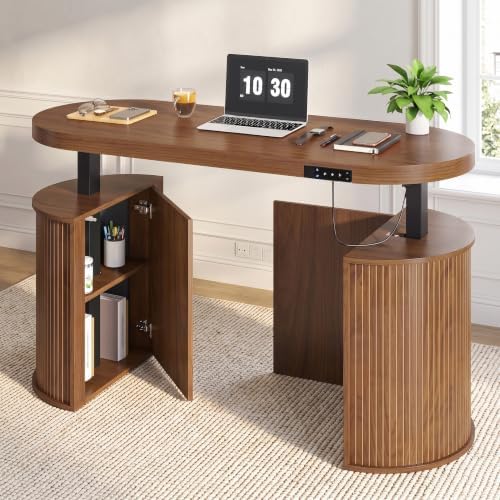 Electric Standing Desk, Sit Stand Up Desk, Adjustable Height Executive Desk by zofiauai
