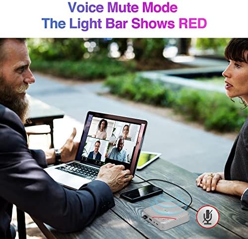 AVLT USB-C Speakerphone Hub, 360° Omnidirectional Sound Conference Microphone - Image 6