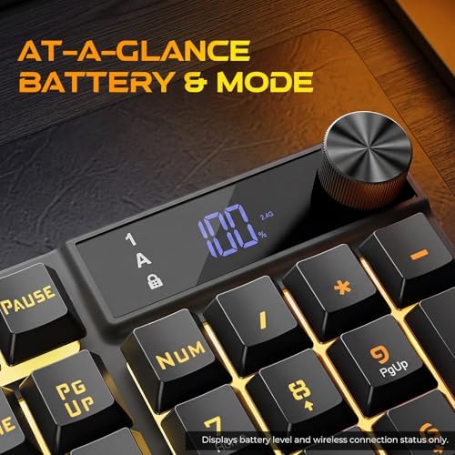Redragon K521 Pro Wireless Gaming Keyboard with Screen - Image 4