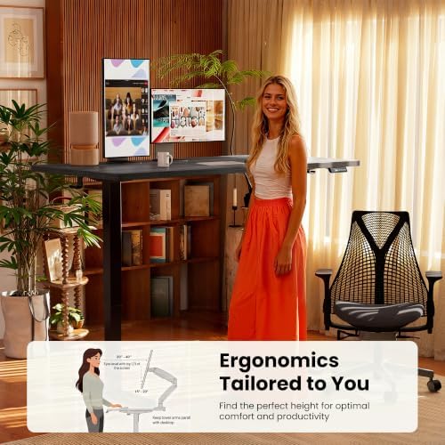 ErGear Height Adjustable Electric Standing Desk, 71 x 30 Inches Sit Stand up Desk, Memory Computer Home Office Desk, Grey - Image 7