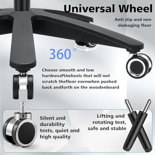 Big and Tall Office Chair, Heavy Duty Computer Desk Chair for Heavy People - Image 6