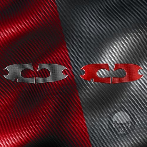 Real Soft Red Carbon Fiber Car Outer Door Bowl Panel Decorative Cover Trim Sticker Auto Exterior Decoration Accessories Compatible with Benz Smart 2016 2017 2018 2019 2020 2021 - Image 6