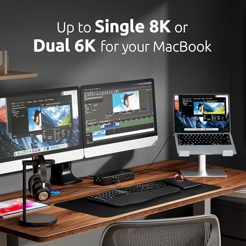 Kensington EQ Pro Thunderbolt™ 5 Dock Designed for MacBook, Optimized for M-Series Pro/Max Models, 140W PD, 80Gbps Data Transfer, Built-in and Lockable PCle M.2 SSD Slot for Quick Storage K33612NA - Image 2
