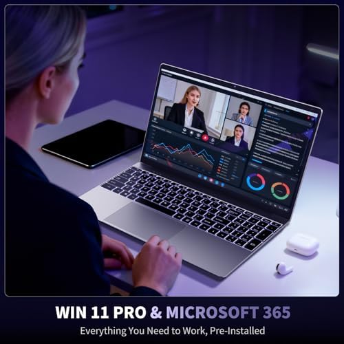2026 15.6" Traditional Laptop Computer, Core i7 7600U 3.9GHz, 16GB RAM 512GB SSD, FHD IPS Display, Win 11 Pro with Office 365, Type-C Charging, Backlit Keyboard, 3.5lbs - Image 4