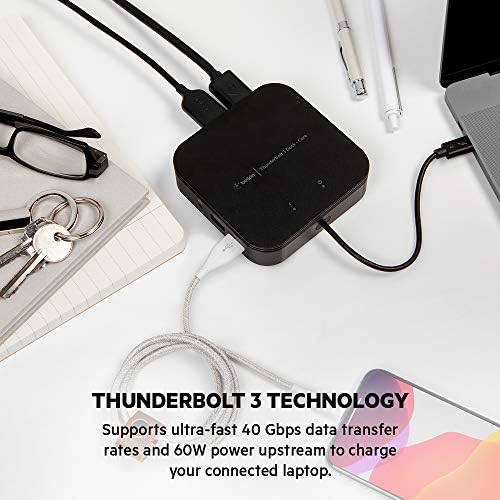 Belkin Thunderbolt 3 Dock Core With Thunderbolt 3 Cable - Usb C Hub - 7-In-1 Docking Station For Macs & Windows, 60W Upstream Charging, With Gigabit Ethernet, Displayport & Audio Ports - Image 3