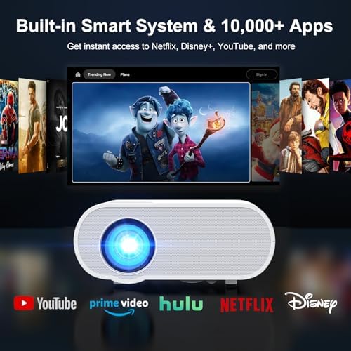 HOMPOW 4K Projector with WiFi and Bluetooth, 1500 ANSI Google TV Projector - Image 2