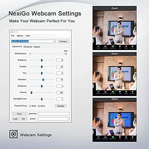 NexiGo N660 1080P Business Webcam, Dual Microphone & Privacy Cover, USB FHD Web Computer Camera, Plug and Play, for Zoom/Skype/Teams/Webex, Laptop MAC PC Desktop - Image 3