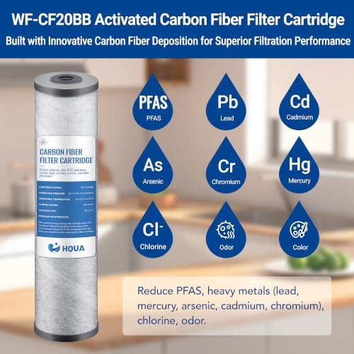 Whole House Activated Carbon Fiber Replacement Filter Cartridge, WF-CF20BB, Fit for WF3-03 and WF3-01 Pro Whole House System - Image 4