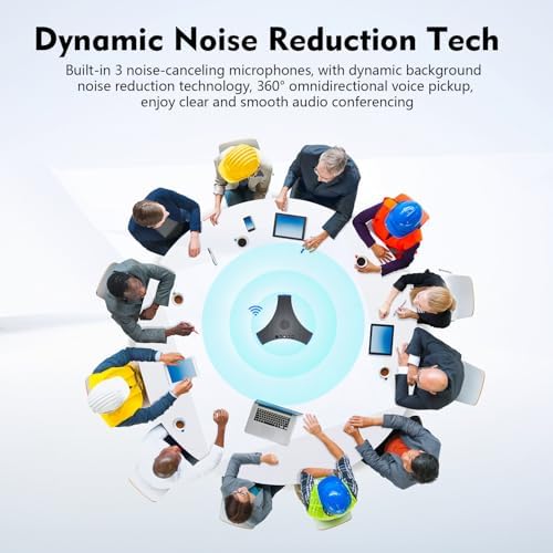 TOALLIN S68 Speakerphone, Wireless Conference Microphones with Speaker - Image 3