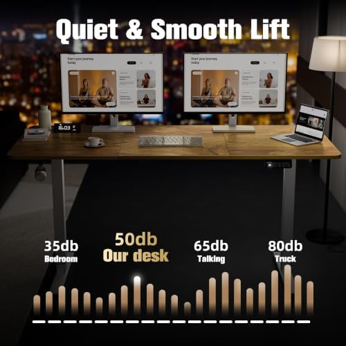 63"x28" Standing Desk, Height Adjustable Sit-Stand for Home Office - Image 5