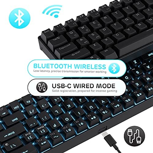RK ROYAL KLUDGE RK68 Wireless Hot Swappable 65% Mechanical Keyboard Gaming - Image 4