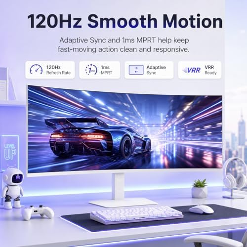 Deco Gear 49" Super Ultrawide Curved Monitor, 5120x1440, 5K2K, 120Hz, 32:9 - Image 3