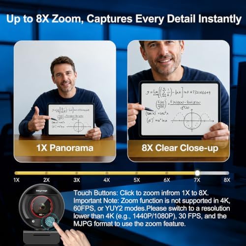 4K Webcam for PC Computer PDAF Autofocus with Built-in Microphone Windows - Image 6