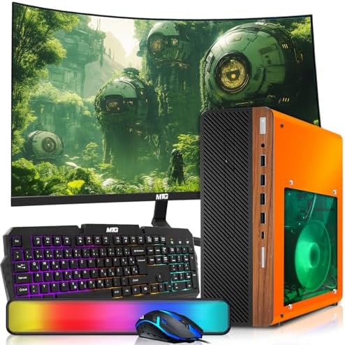 HP Half Dark Desktop PC Phoenix AMD Ryzen 3 Pro, 16GB RAM, 1TB SSD, Win 11 by Amazon+Renewed