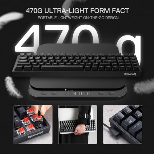 Redragon S136 Combo, K628 PRO 75% Wireless Gaming Keyboard + 7200 DPI Mouse - Image 7
