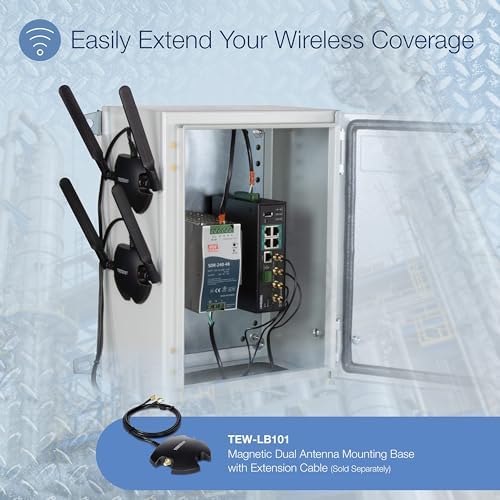 TRENDnet Industrial AC1200 Wireless Gigabit PoE+ Router, TI-WP100 - Image 2