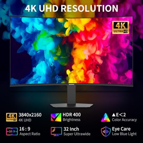 Deco Gear 32" 4K QD-OLED Curved Gaming Monitor, 240Hz, 0.03ms GTG, 2160p - Image 4