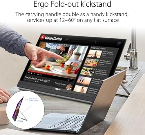 ASUS ZenScreen MB229CF 22 Inch 1080p 100Hz, USB-C Portable Monitor - Image 3